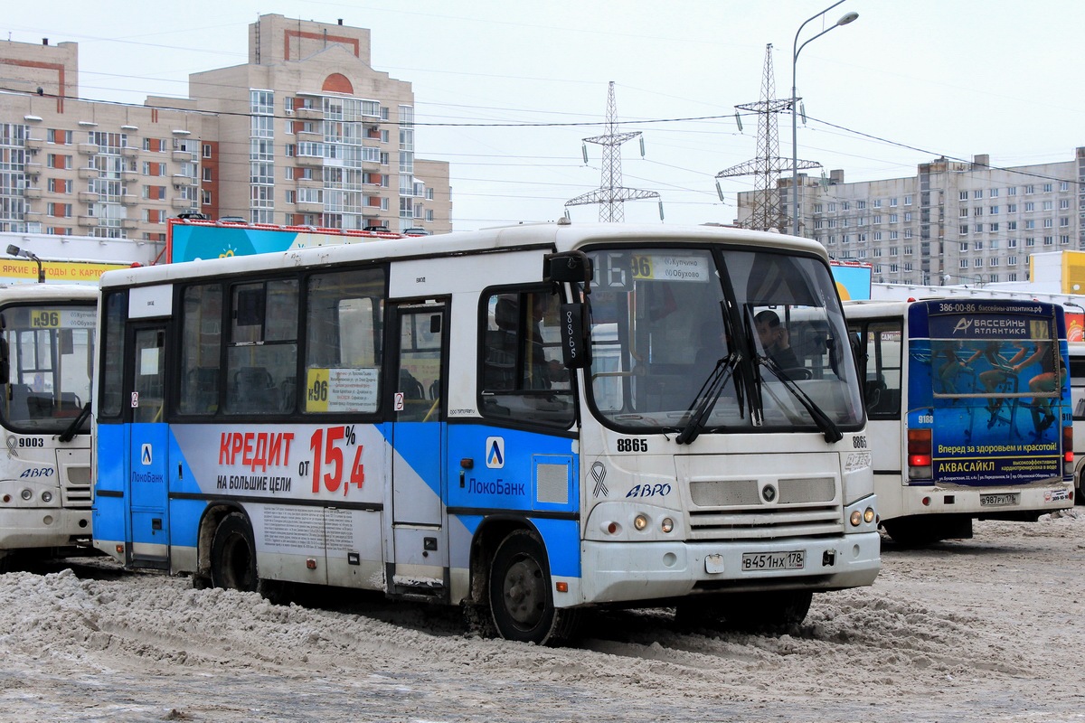 Санкт-Петербург, ПАЗ-320402-05 № 8865