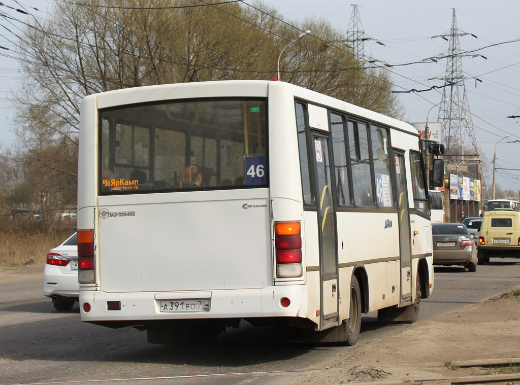 Ярославская область, ПАЗ-320402-05 № А 391 ВО 76