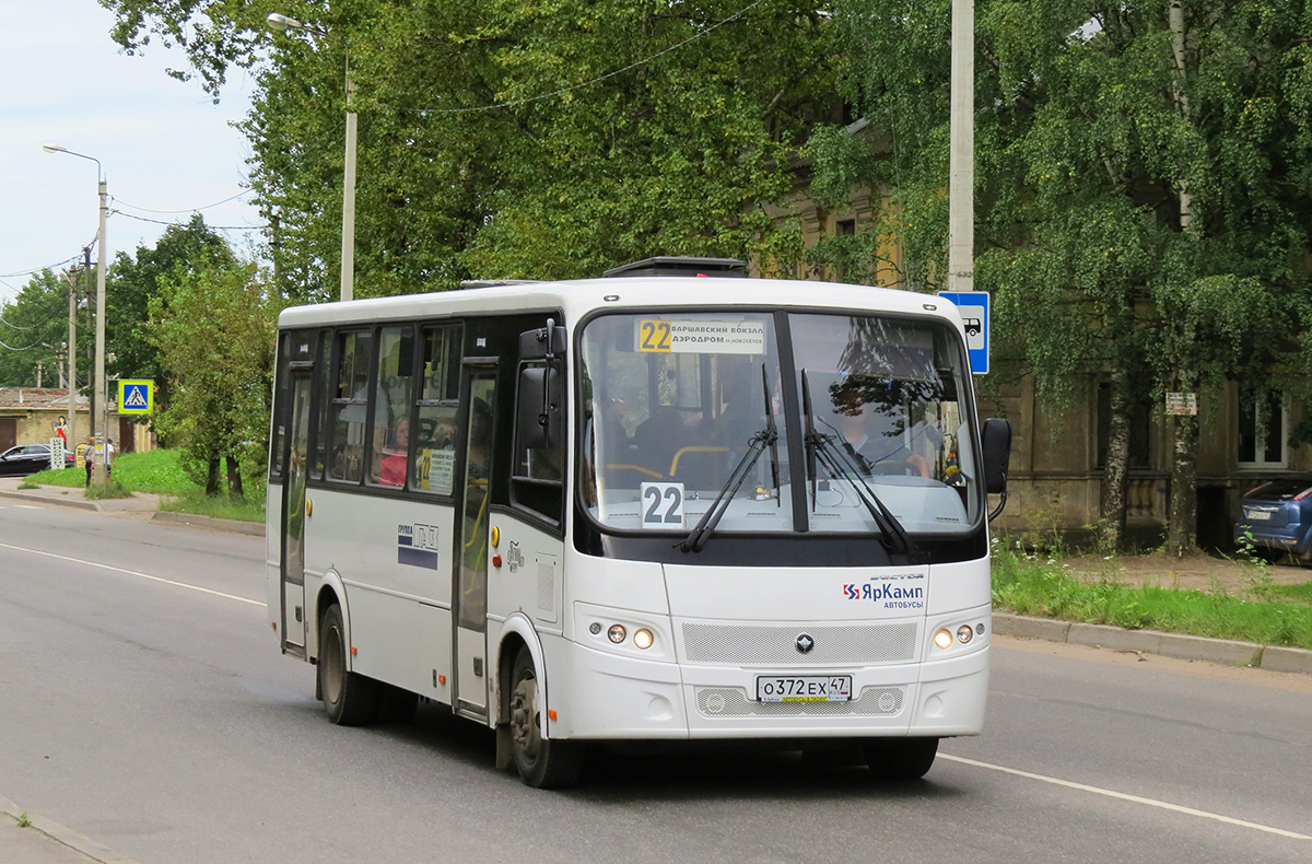 Leningrad Gebiet, PAZ-320412-05 "Vector" Nr. О 372 ЕХ 47