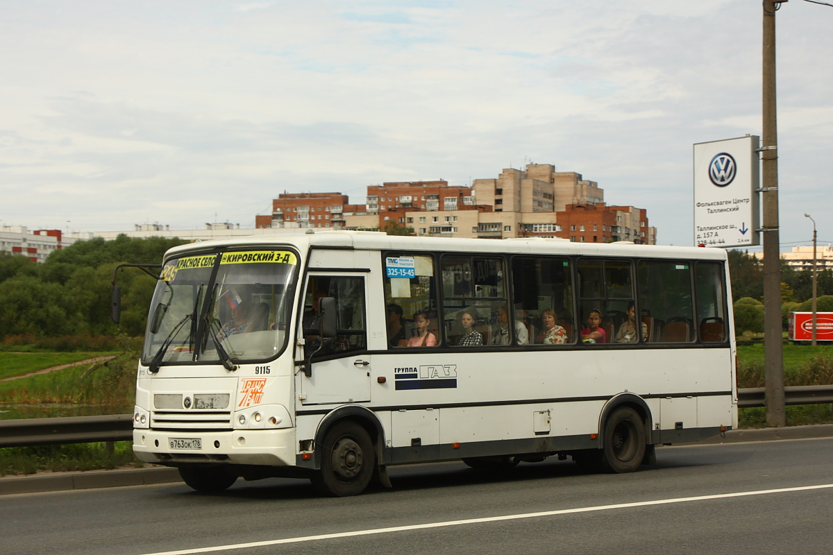 Санкт-Петербург, ПАЗ-320412-05 № 9115