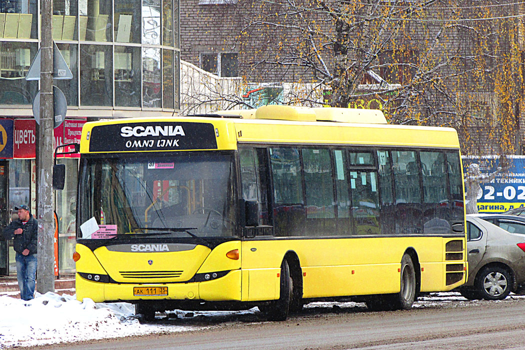 Вологодская область, Scania OmniLink II (Скания-Питер) № АК 111 35