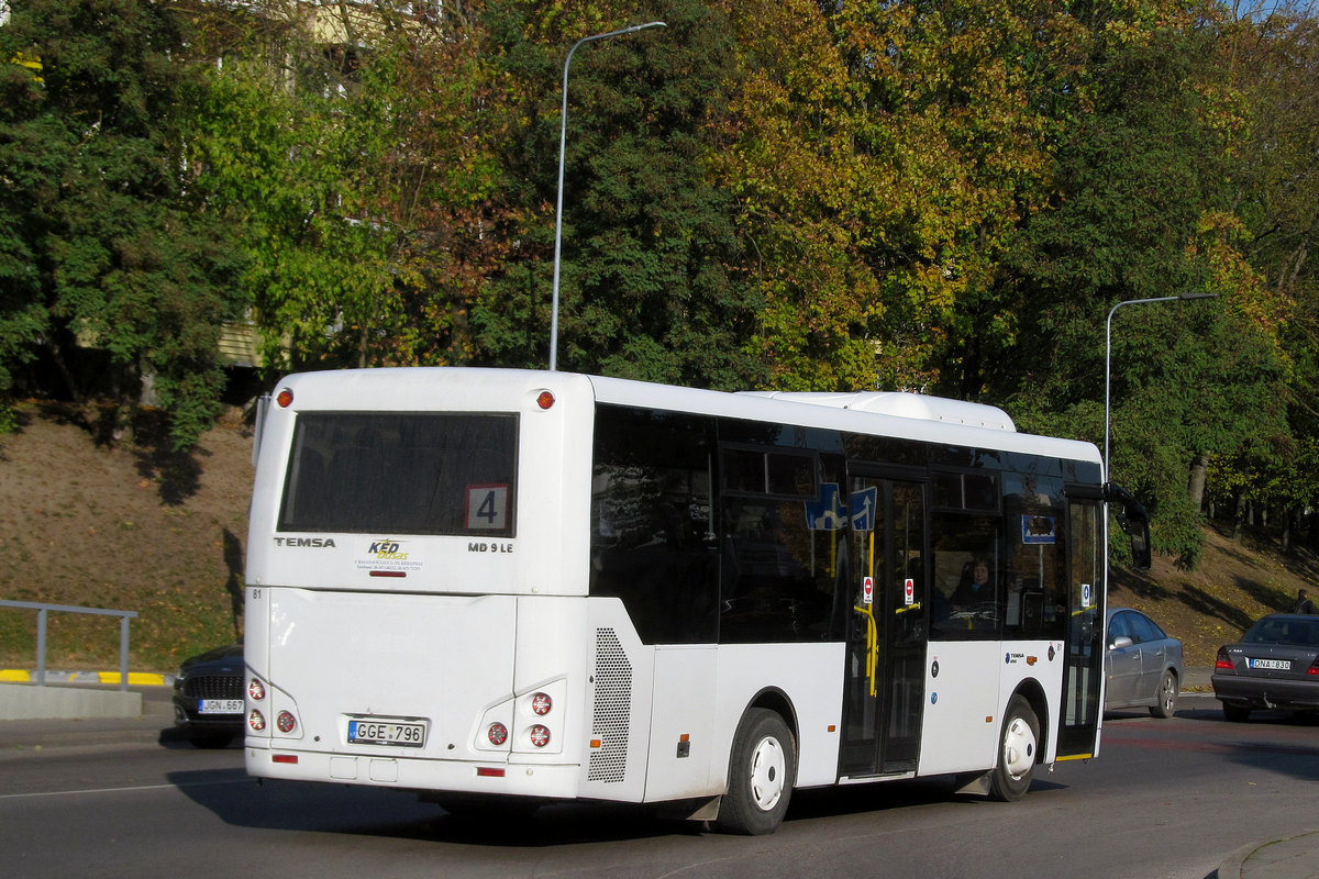 Литва, TEMSA MD9 LE № 81