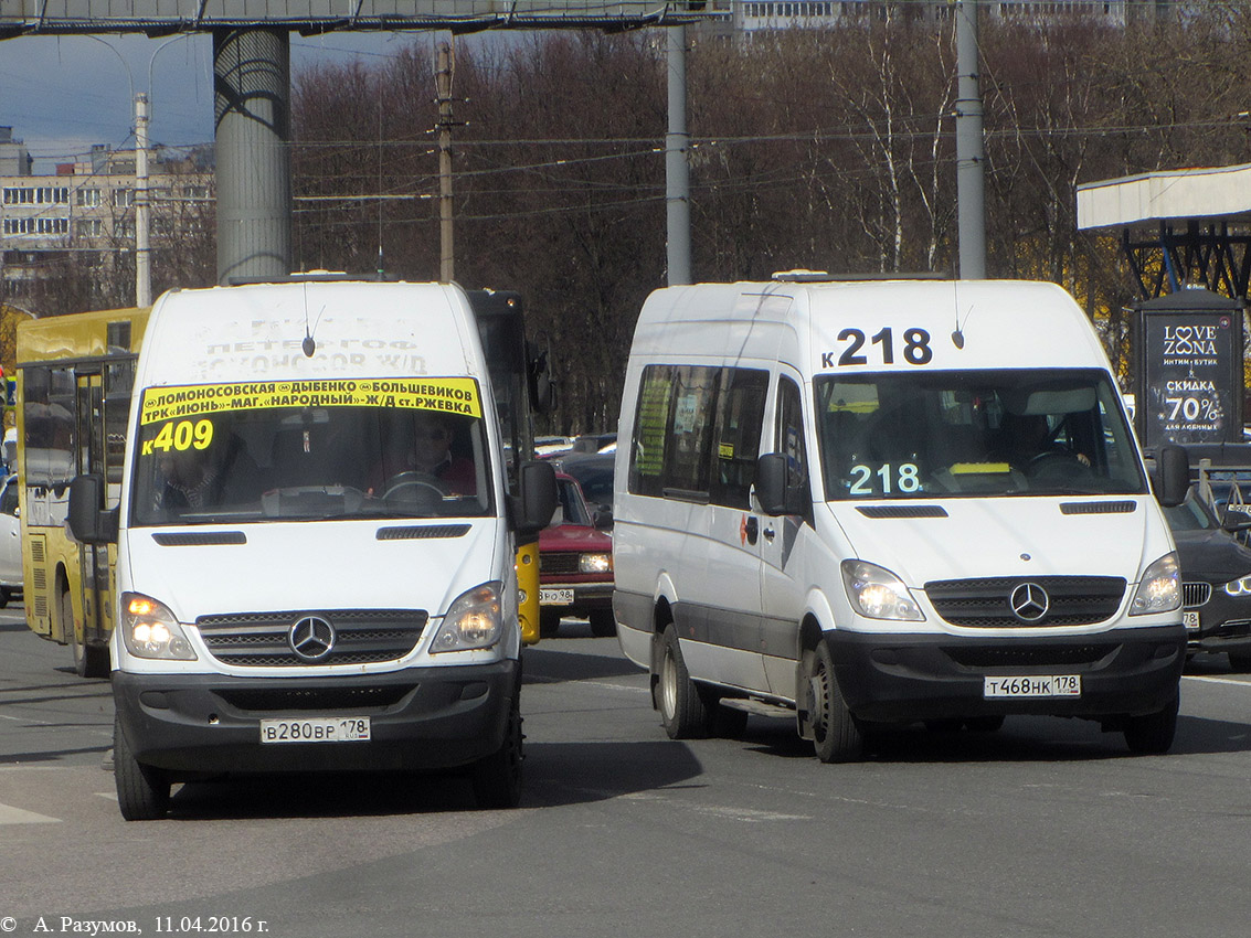 Санкт-Петербург, Луидор-22360C (MB Sprinter) № 2075; Санкт-Петербург, Луидор-22360C (MB Sprinter) № Т 468 НК 178