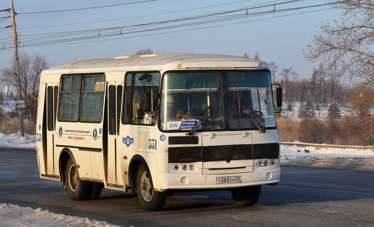 Омская область, ВСА3033 (ПАЗ-32054) № 331