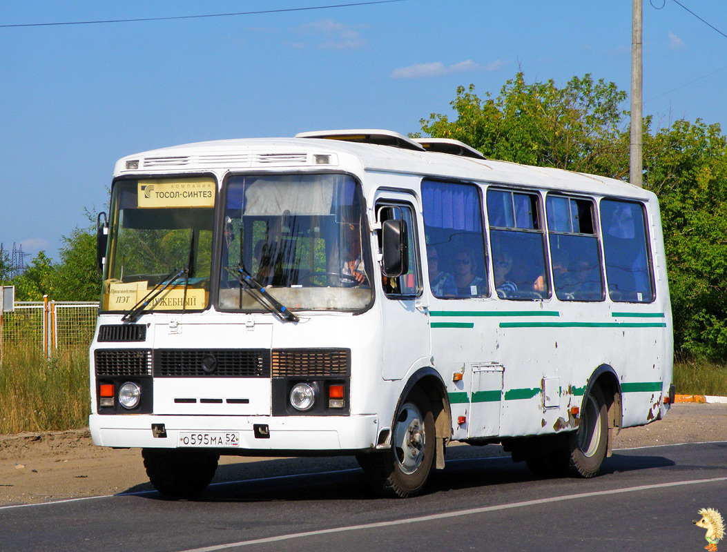 Нижегородская область, ПАЗ-32053 № О 595 МА 52