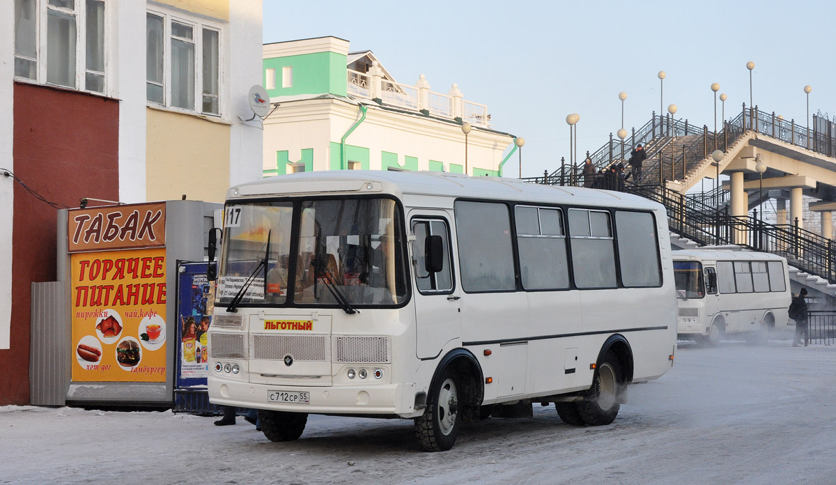 Омская область, ПАЗ-32053 № С 712 СР 55