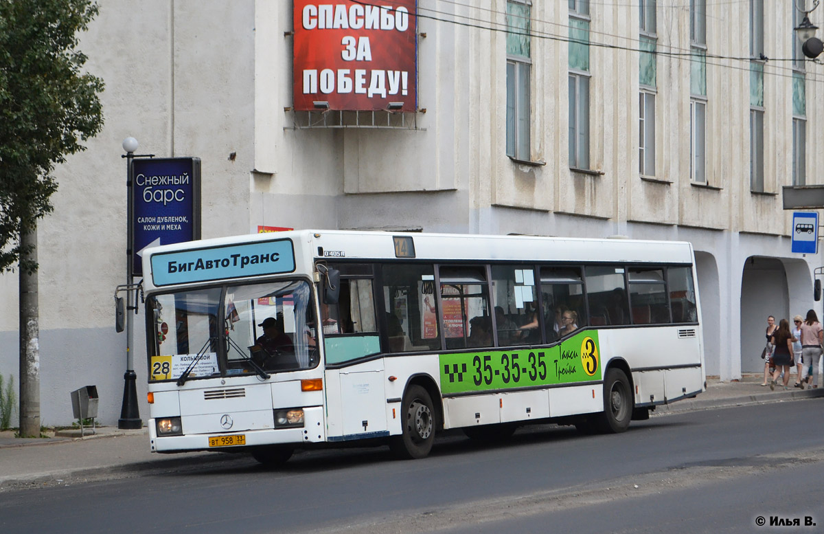 Владимирская область, Mercedes-Benz O405N2 № ВТ 958 33