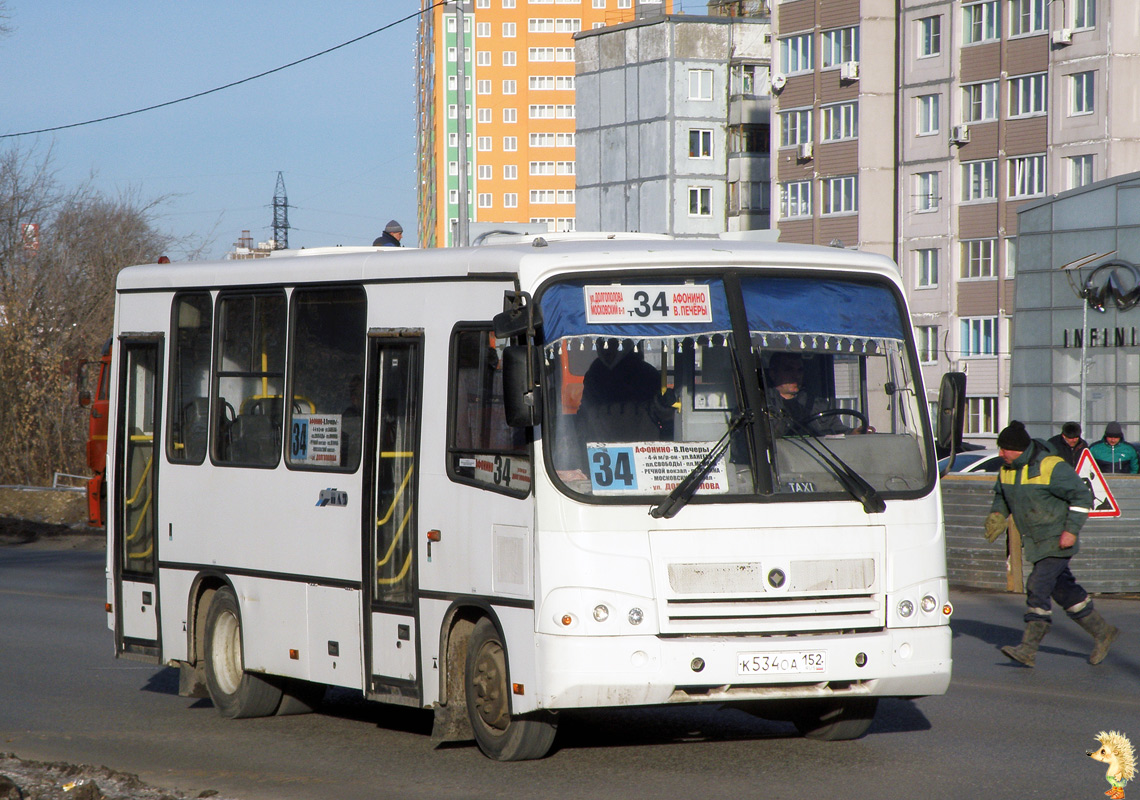 Нижегородская область, ПАЗ-320302-08 № К 534 ОА 152