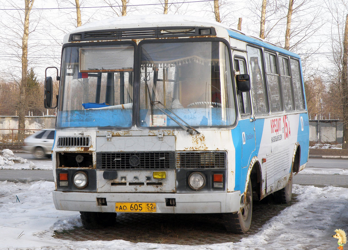 Нижегородская область, ПАЗ-32054 № АО 605 52