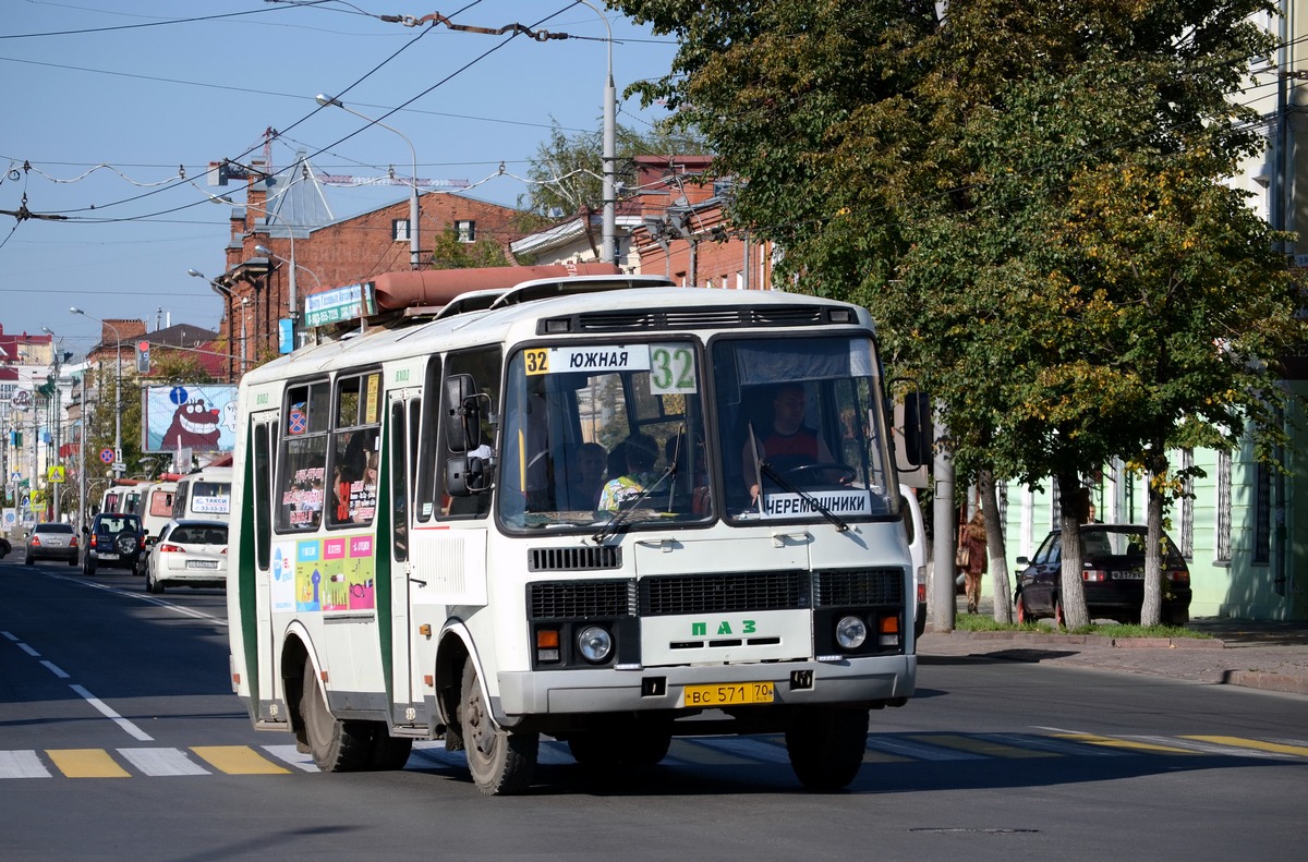 Томская область, ПАЗ-32051-110 № ВС 571 70