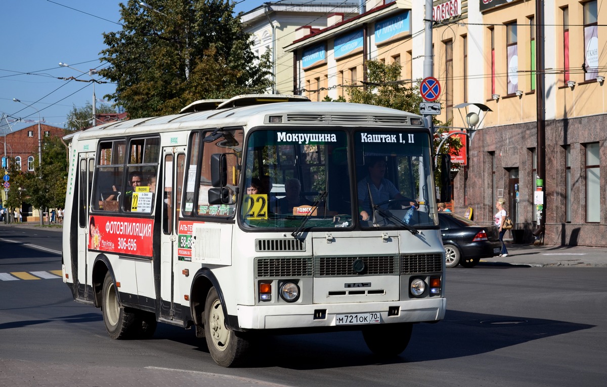 Томская область, ПАЗ-32054 № М 721 ОК 70