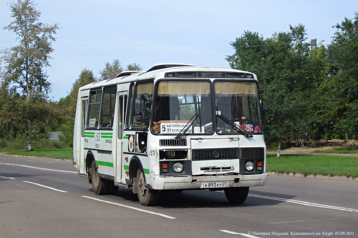 Хабаровский край, ПАЗ-32051-110 № 193