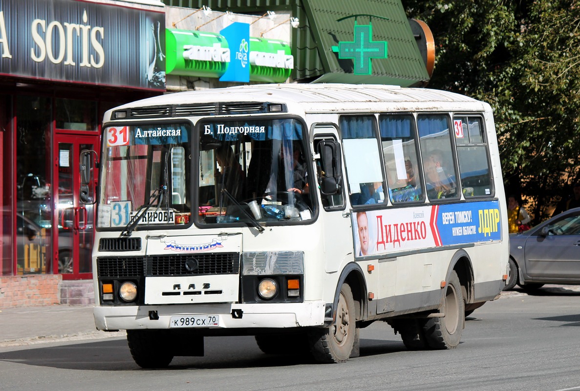 Томская область, ПАЗ-32051-110 № К 989 СХ 70