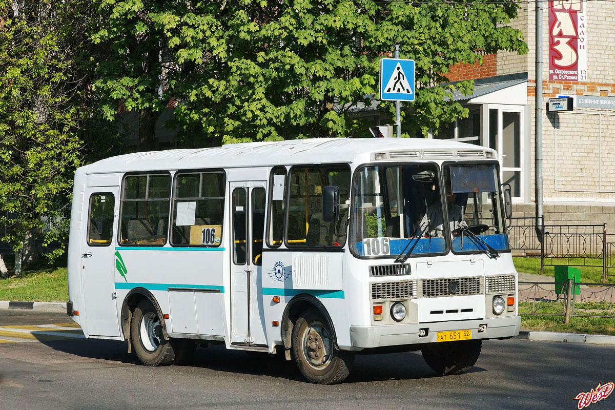 Нижегородская область, ПАЗ-32053 № АТ 651 52