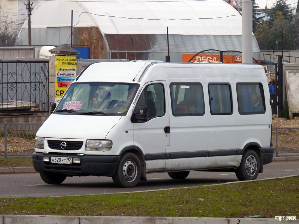 Севастополь, Opel Movano № А 520 ВТ 92 — Фото — Автобусный транспорт