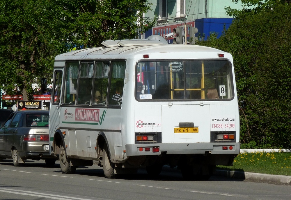 Свердловская область, ПАЗ-32054 № ЕК 611 66