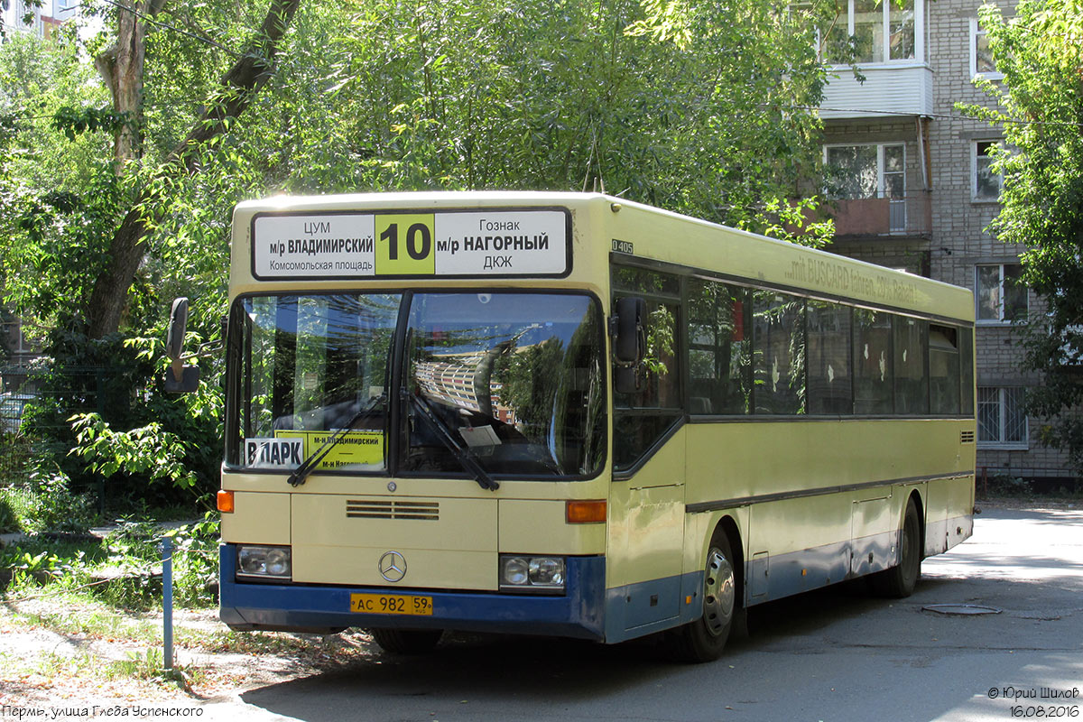 Пермский край, Mercedes-Benz O405 № АС 982 59