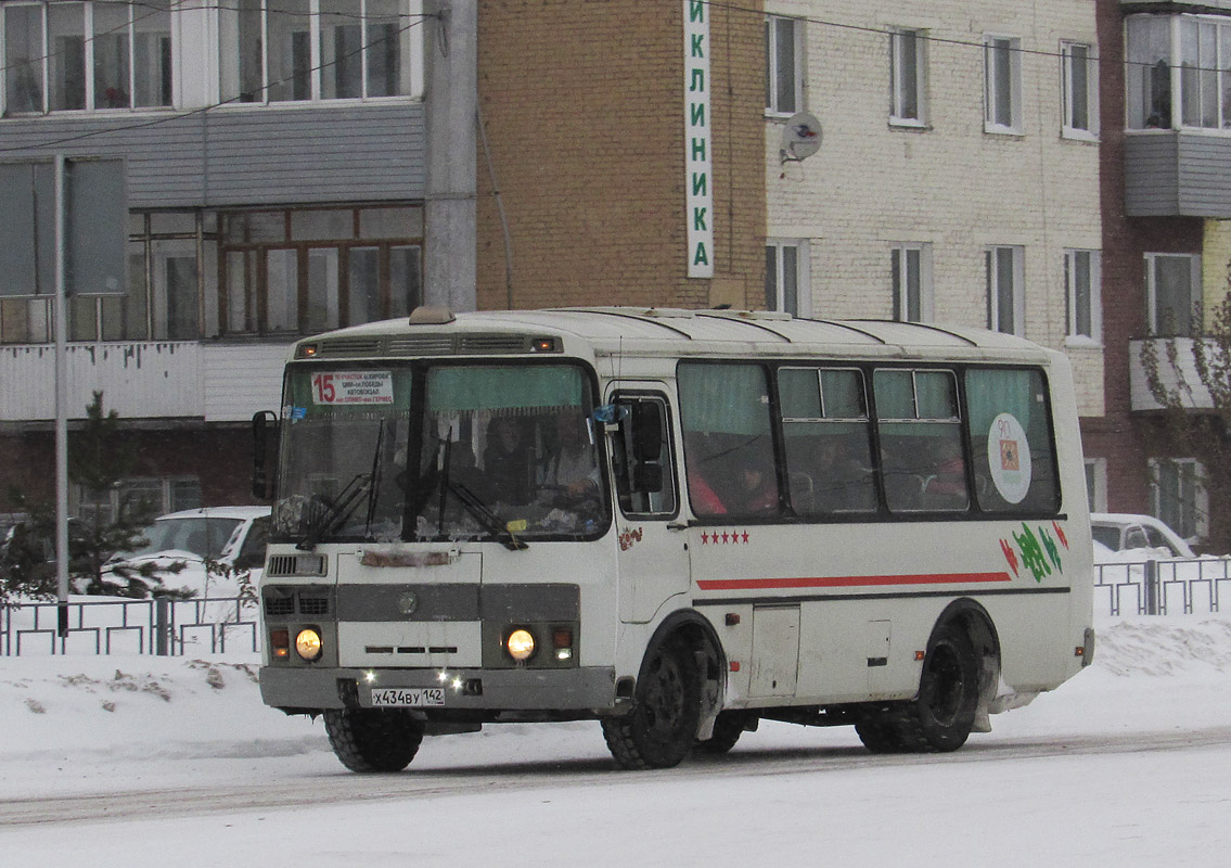 Кемеровская область - Кузбасс, ПАЗ-32054 № Х 434 ВУ 142