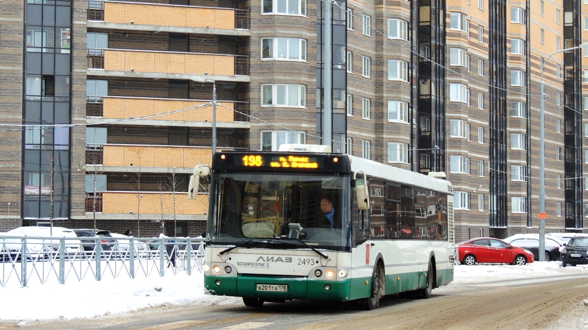 Санкт-Петербург, ЛиАЗ-5292.60 № 2493