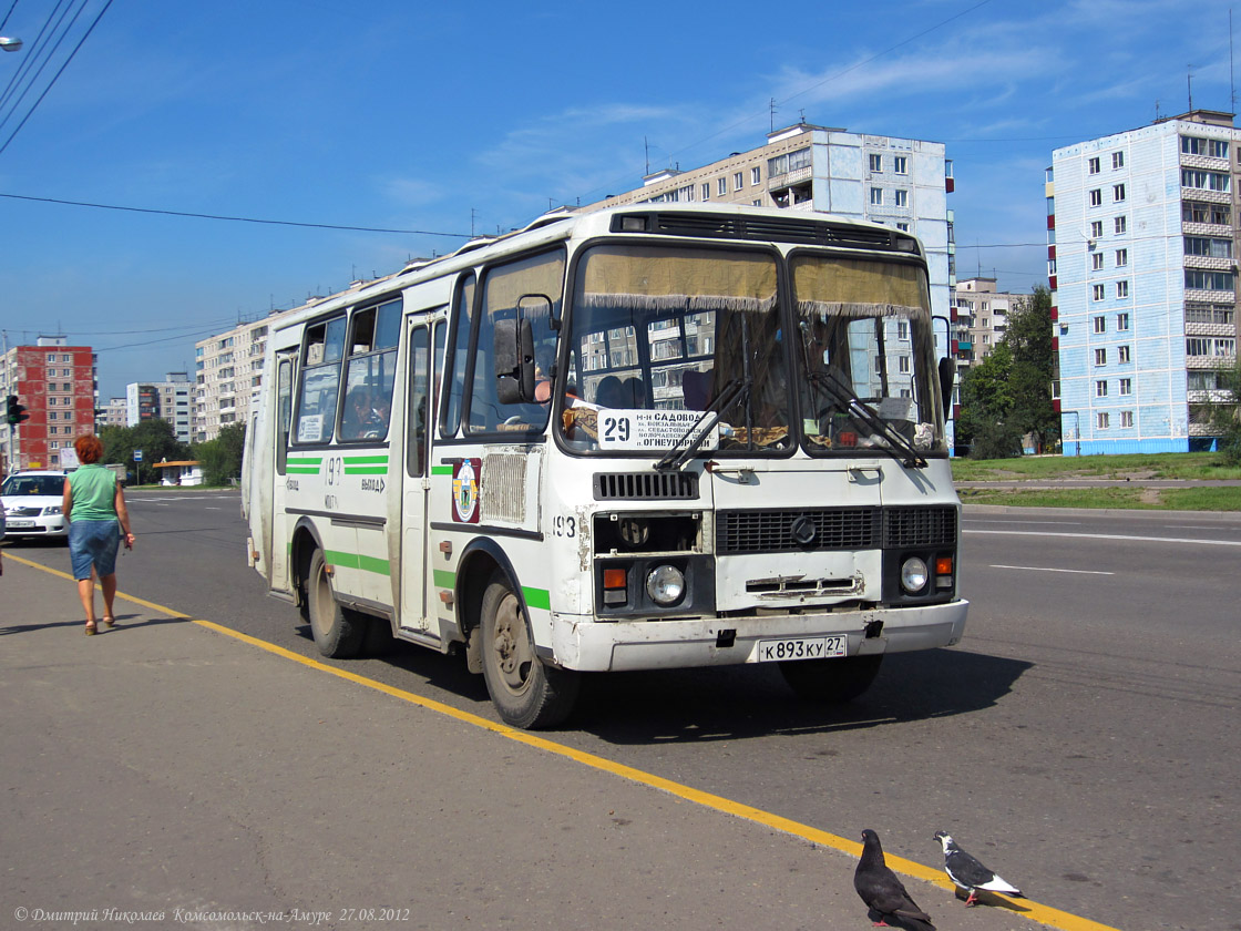 Хабаровский край, ПАЗ-32051-110 № 193