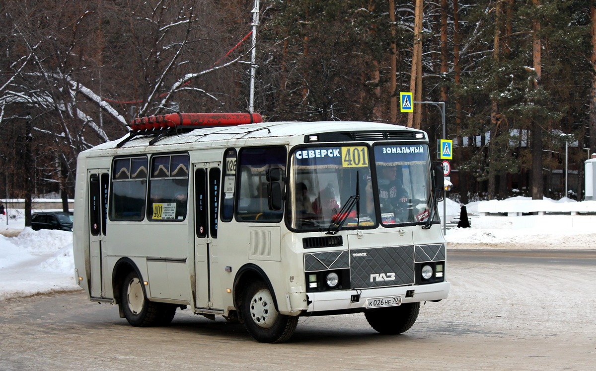 Томская область, ПАЗ-32054 № К 026 НЕ 70