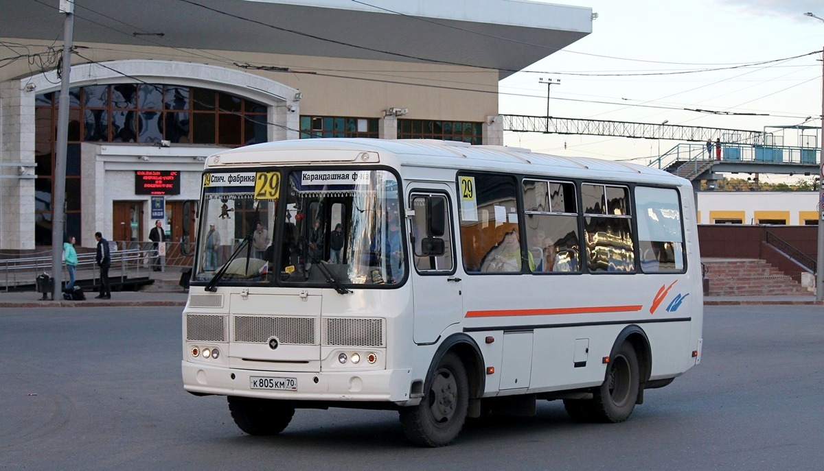 Томская область, ПАЗ-32054 № К 805 КМ 70