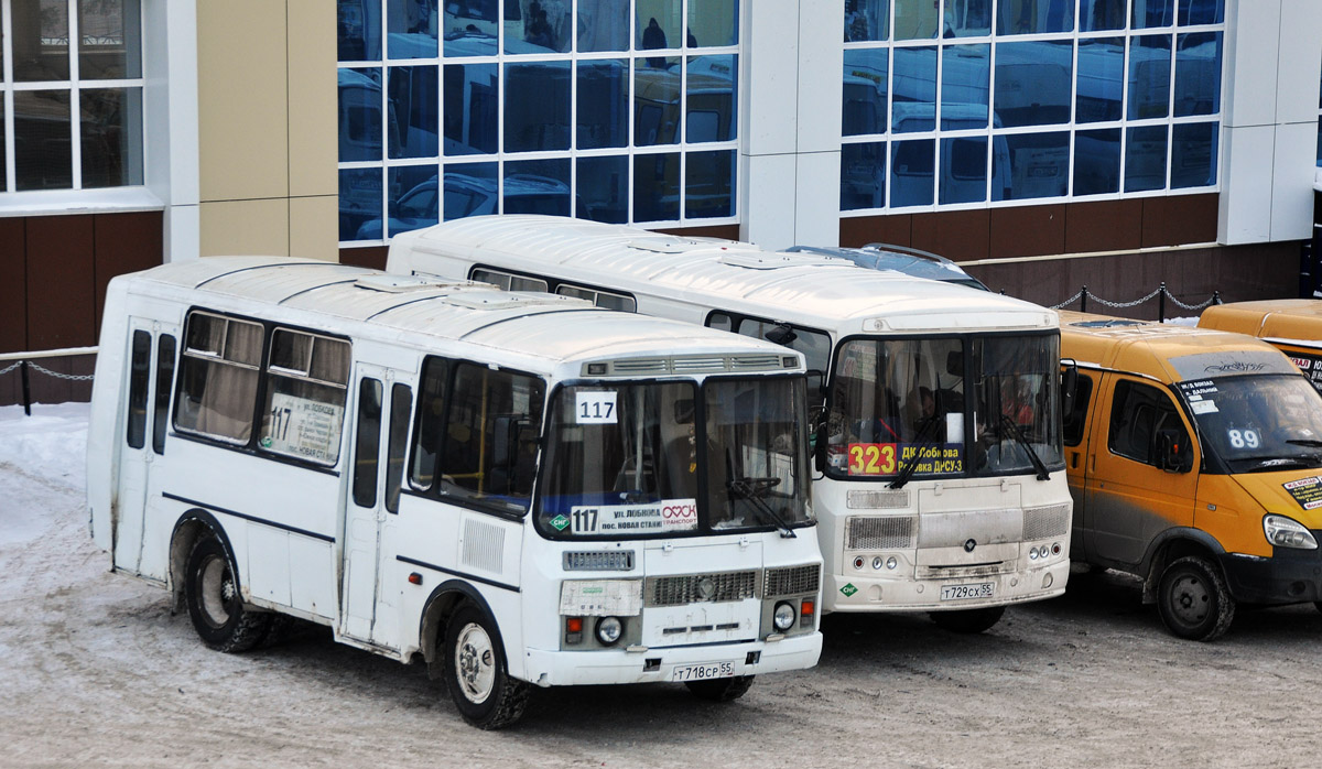 Омская область, ПАЗ-32054 № Т 718 СР 55