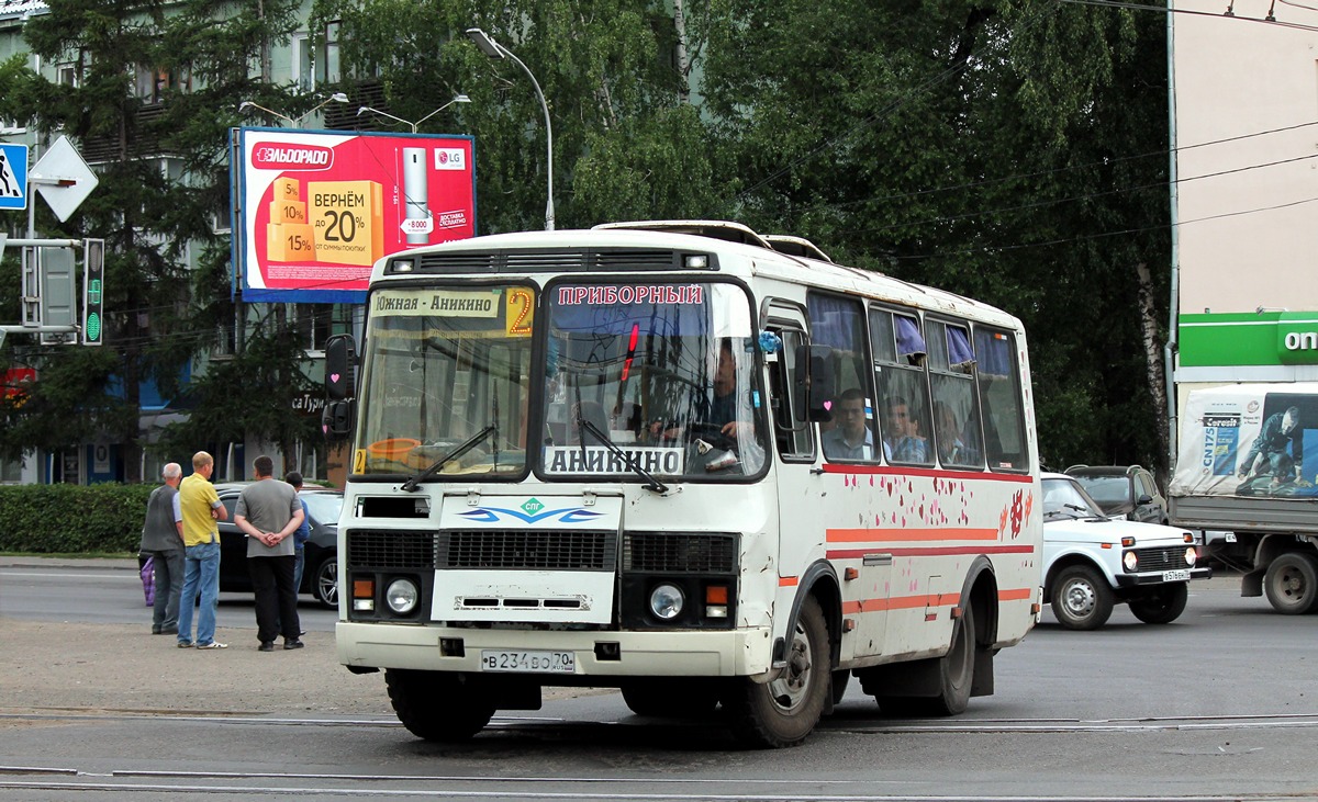 Томская область, ПАЗ-32051-110 № В 234 ВО 70