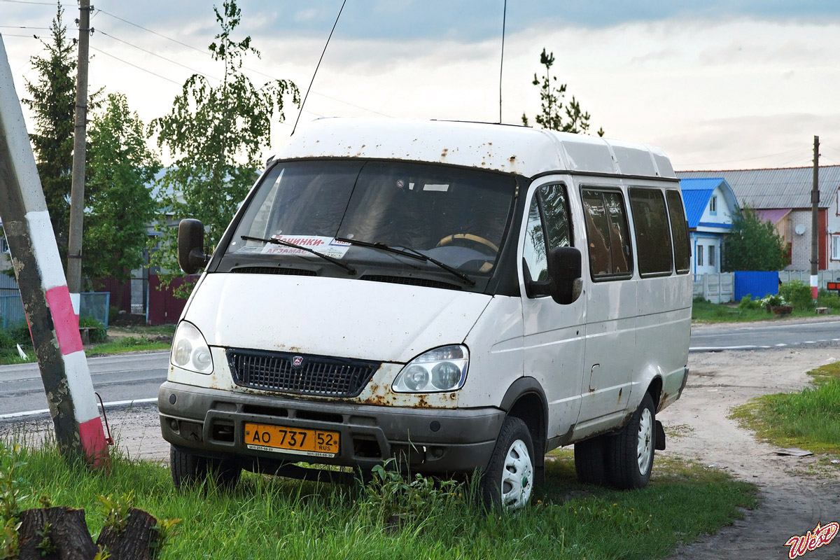 Ніжагародская вобласць, ГАЗ-322132 (XTH, X96) № АО 737 52