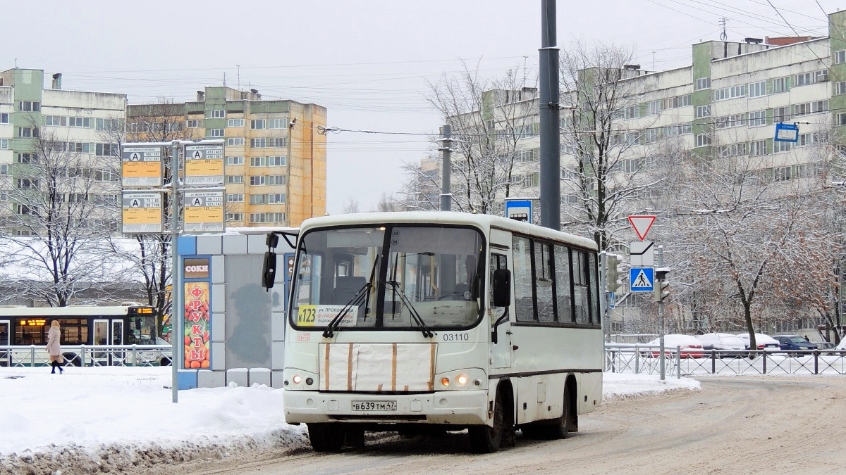 Санкт-Петербург, ПАЗ-320402-05 № 03110