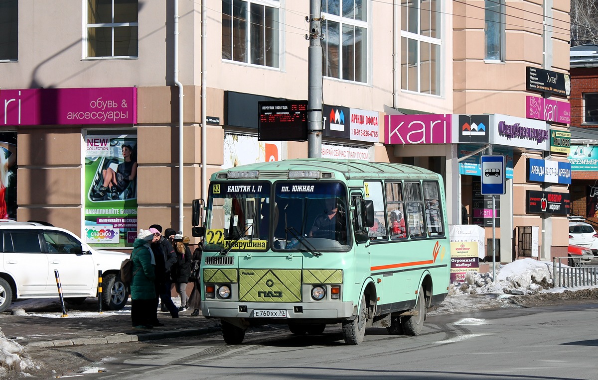 Томская область, ПАЗ-32054 № Е 760 ХХ 70