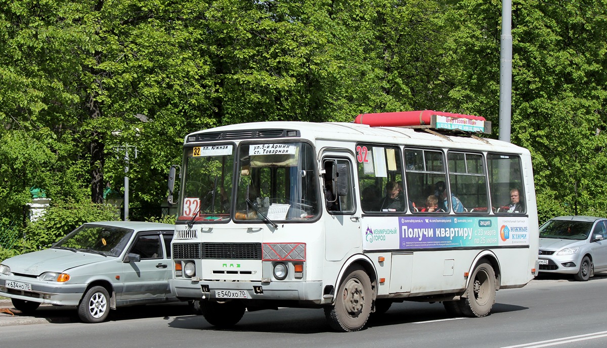 Томская область, ПАЗ-32054 № Е 540 ХО 70