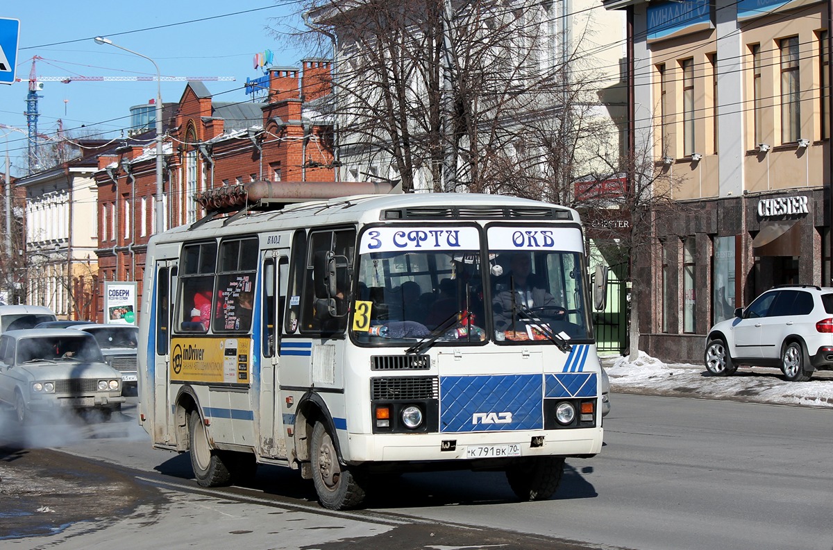 Томская область, ПАЗ-32054 № К 791 ВК 70