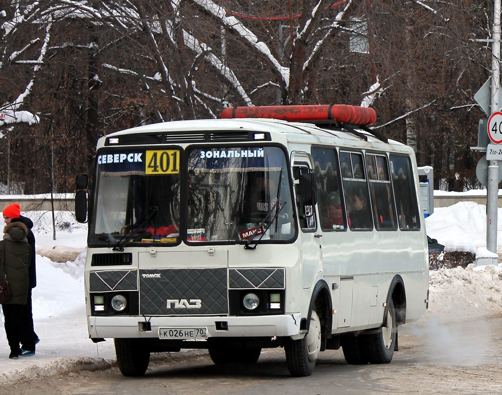 Томская область, ПАЗ-32054 № К 026 НЕ 70