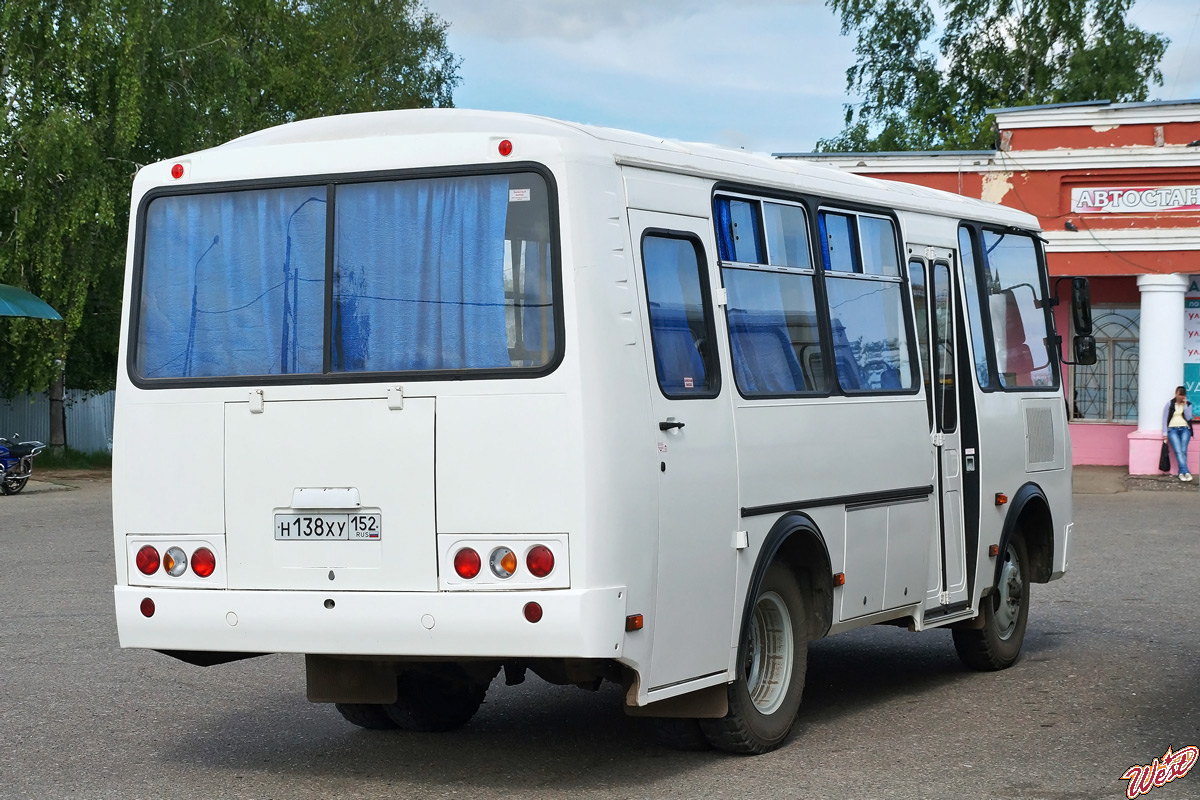 Nizhegorodskaya region, PAZ-32053 Nr. Н 138 ХУ 152
