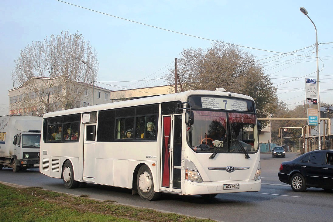 Алматы, Hyundai New Super AeroCity 1F/L № 628 AO 02