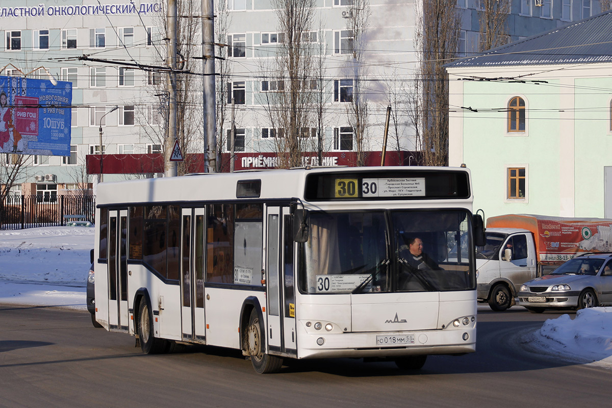 Penza region, MAZ-103.465 Nr. О 018 ММ 58