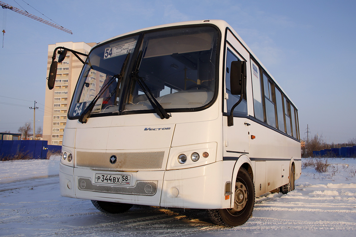 Пензенская область, ПАЗ-320412-04 "Вектор" № Р 344 ВХ 58