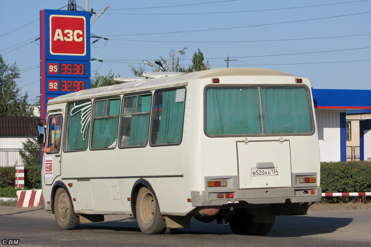 Волгоградская область, ПАЗ-32053 № В 520 АХ 134