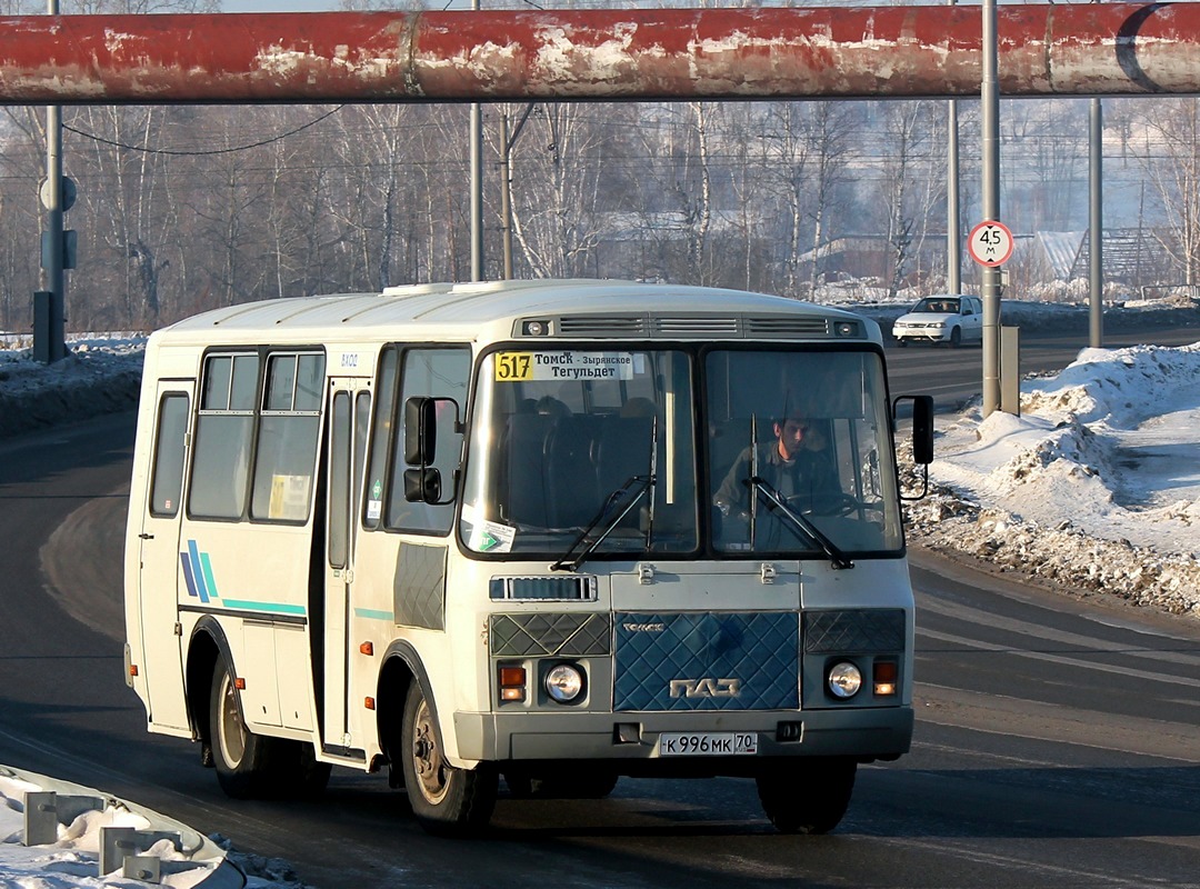 Томская область, ПАЗ-32053-50 № К 996 МК 70