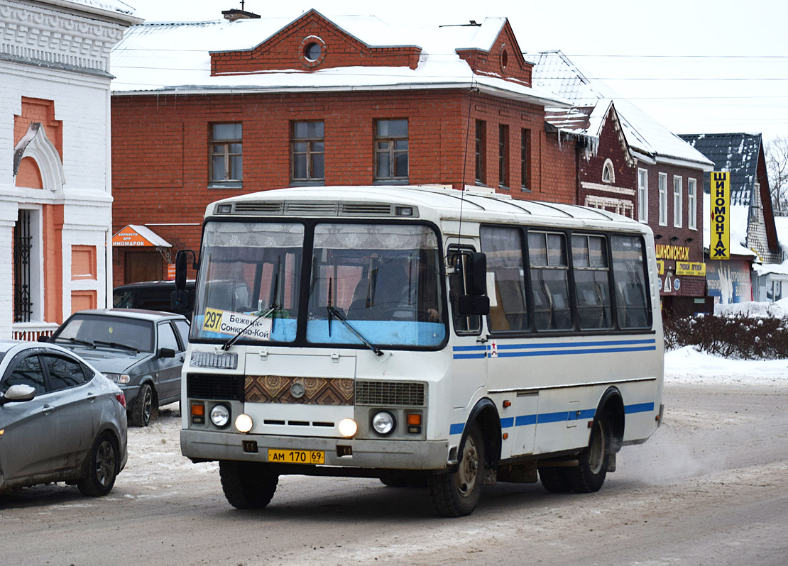 Тверская область, ПАЗ-32053 № АМ 170 69