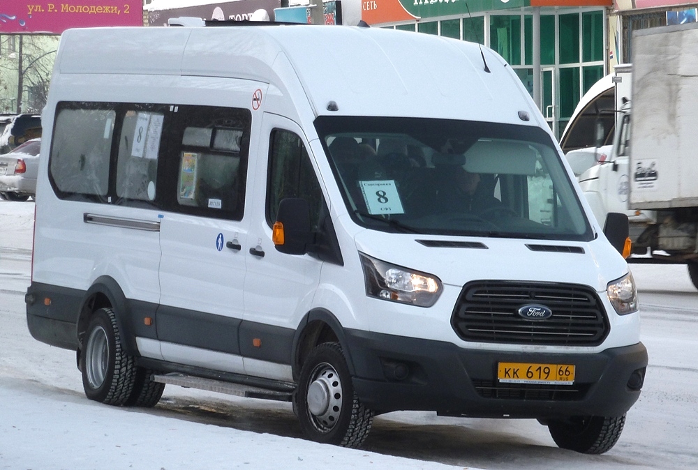 Свердловская область, Ford Transit FBD [RUS] (Z6F.ESG.) № КК 619 66