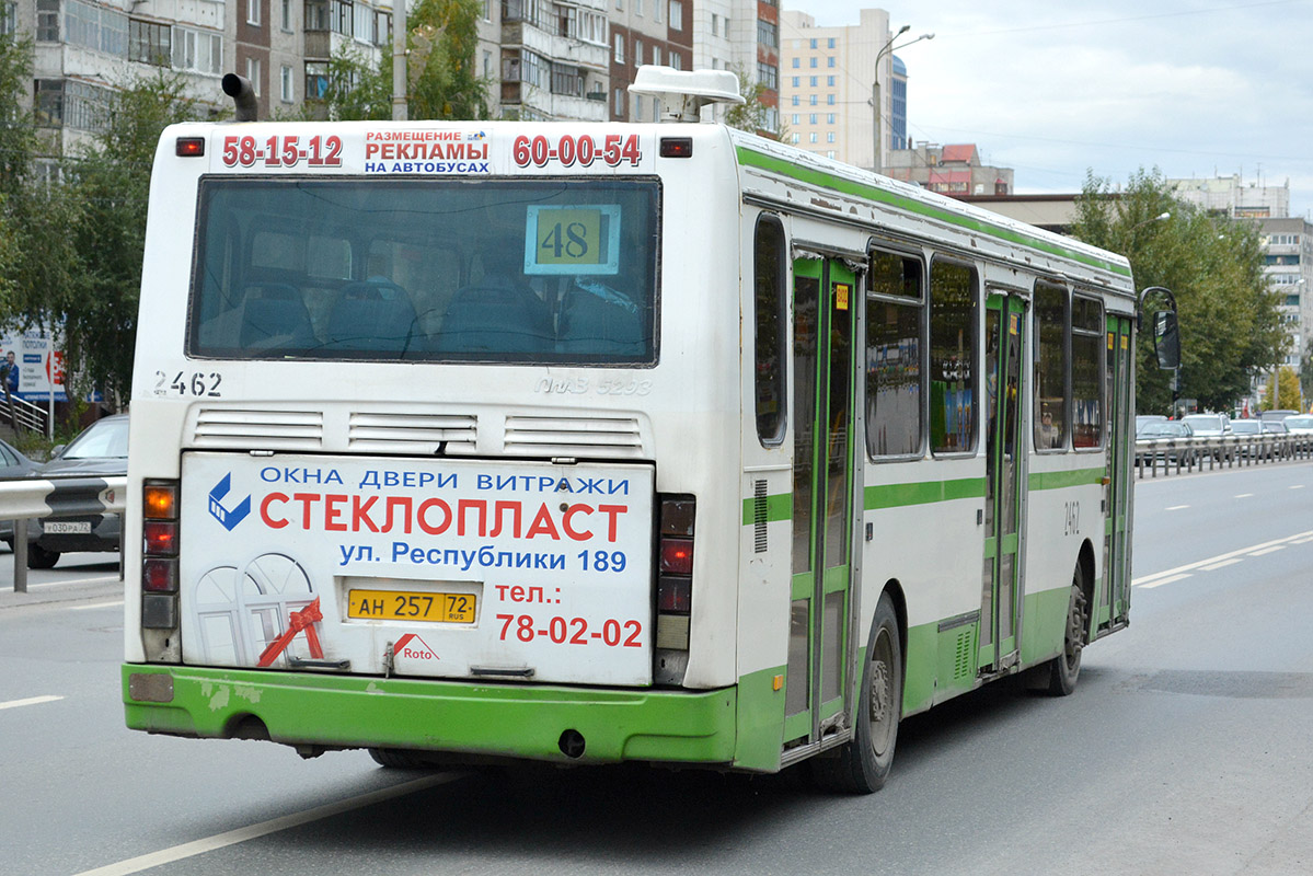 Тюменская область, ЛиАЗ-5293.00 № 2462