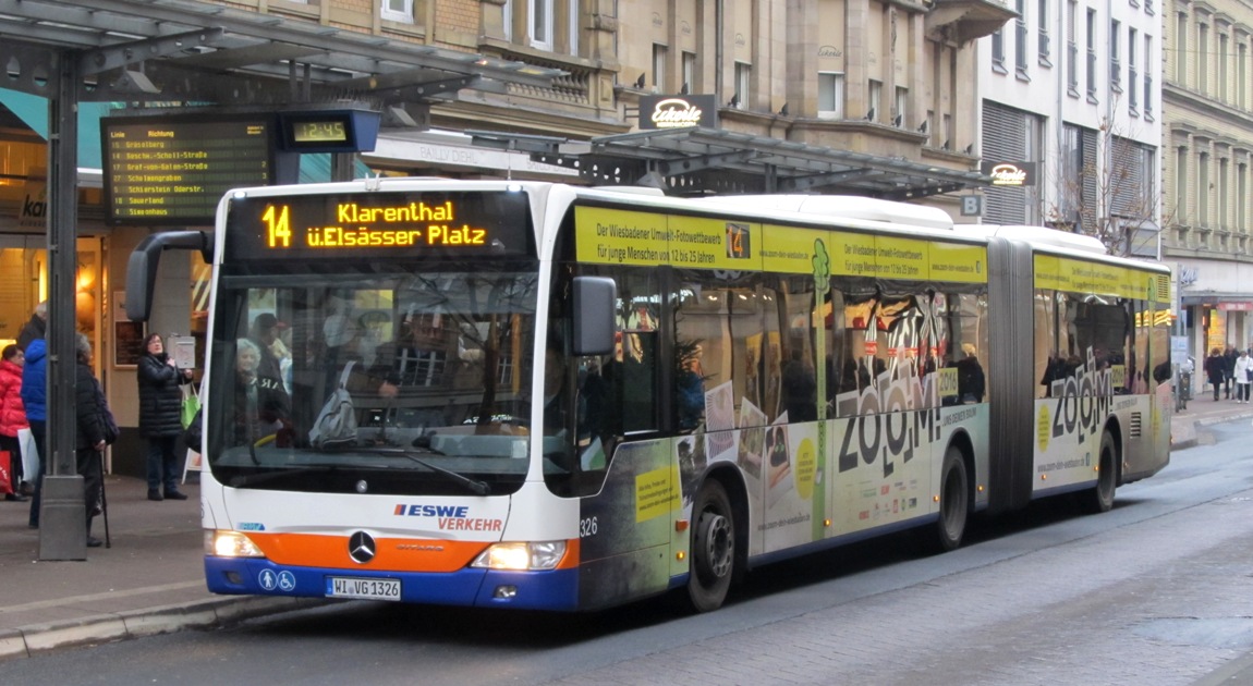 Гессен, Mercedes-Benz O530G Citaro facelift G № 326