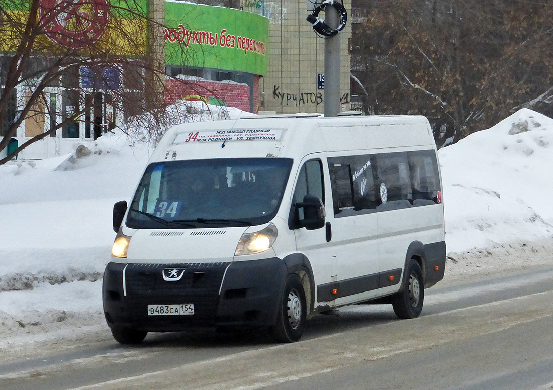 Новосибирская область, Нижегородец-2227SK (Peugeot Boxer) № В 483 СА 154