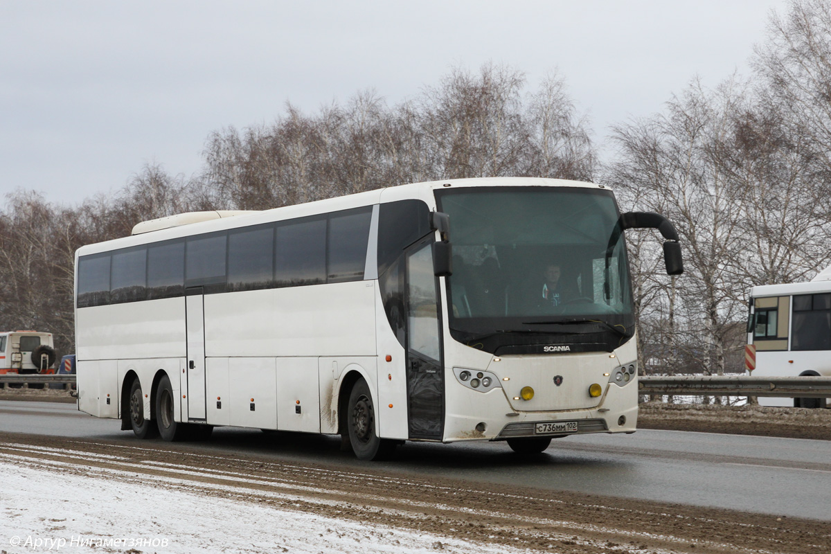 Башкортостан, Scania OmniExpress 340 № С 736 ММ 102