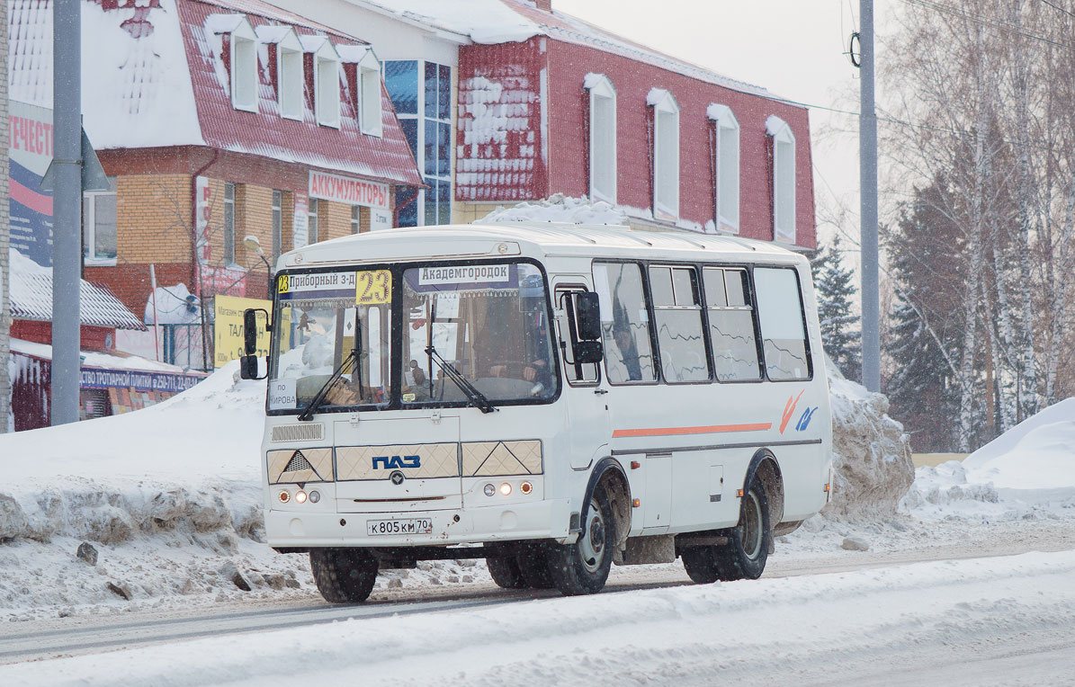 Томская область, ПАЗ-32054 № К 805 КМ 70