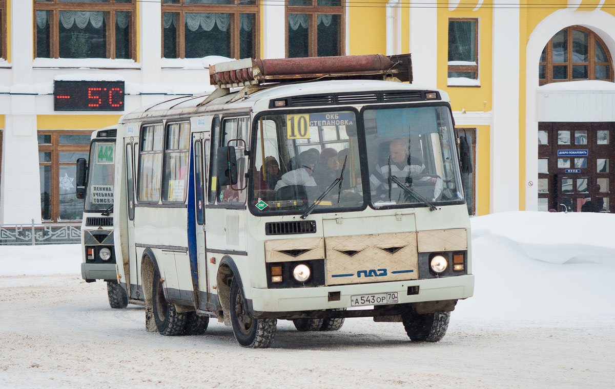 Tomsk region, PAZ-3205-110 # А 543 ОР 70