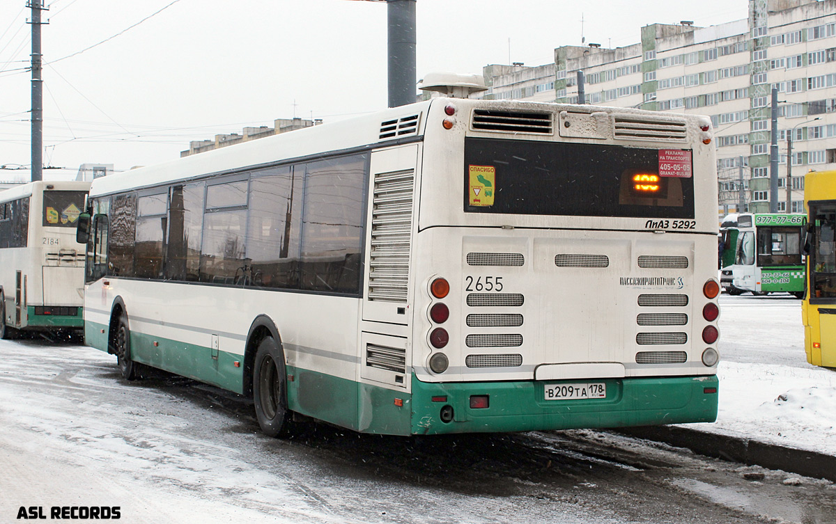 Санкт-Петербург, ЛиАЗ-5292.60 № 2655