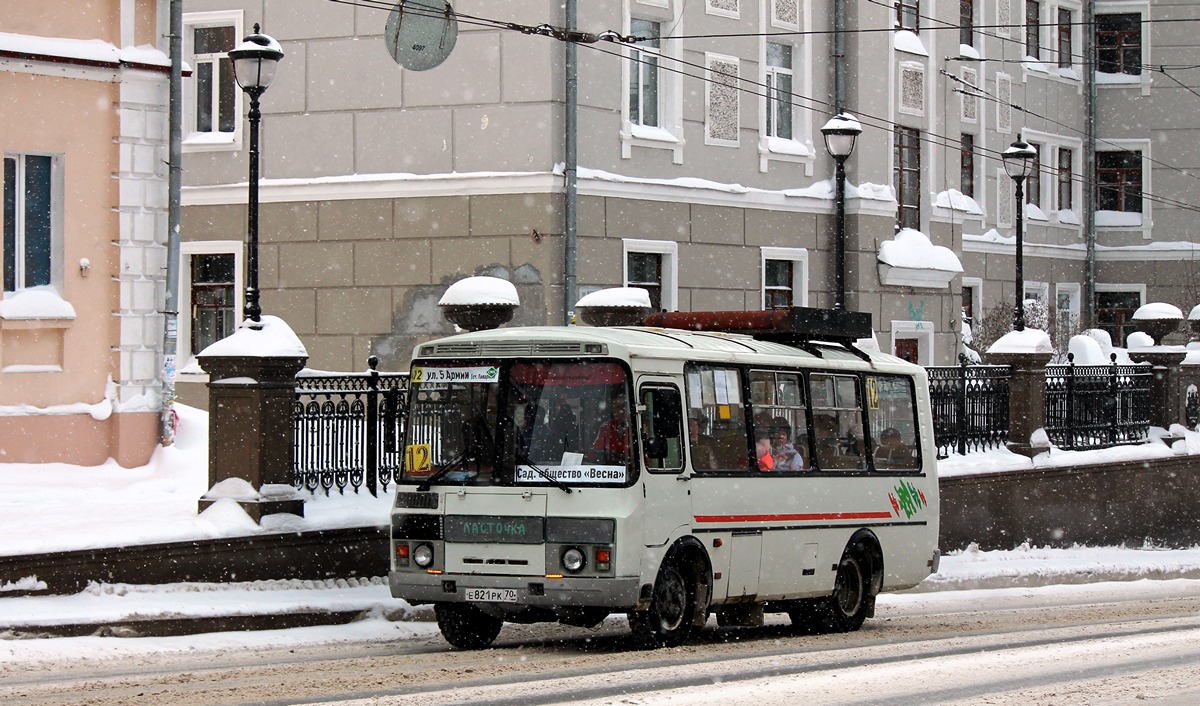 Томская область, ПАЗ-32054 № Е 821 РК 70